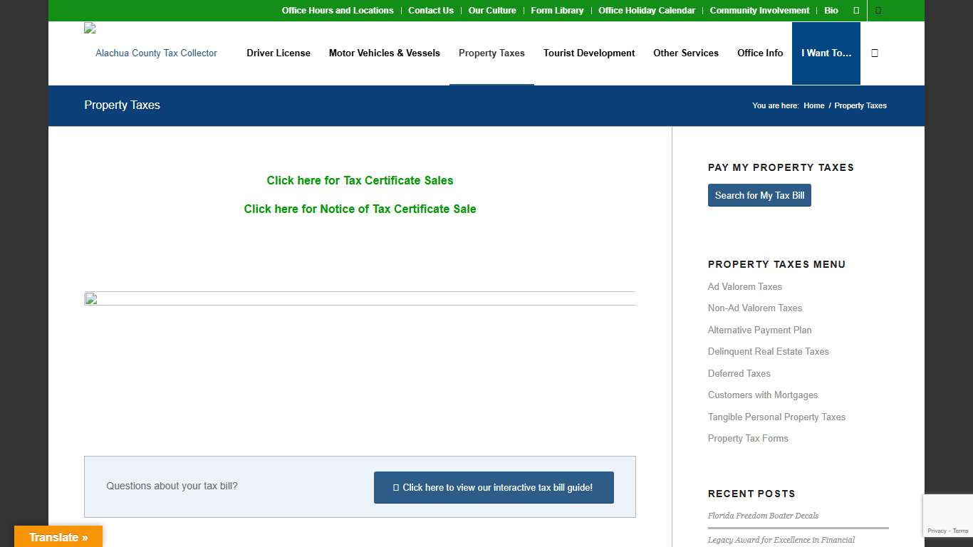 Property Taxes – Alachua County Tax Collector